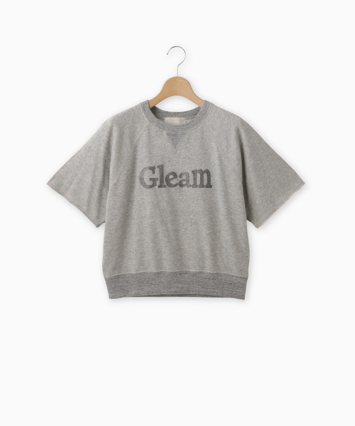 ラメ入りロゴプリントTシャツ
