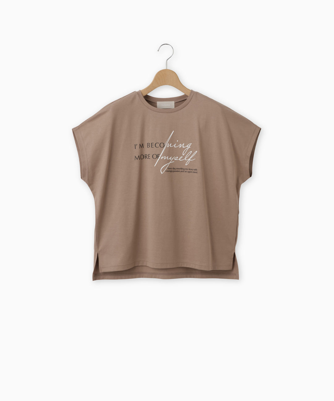 シルケット天竺フレンチスリーブロゴTシャツ