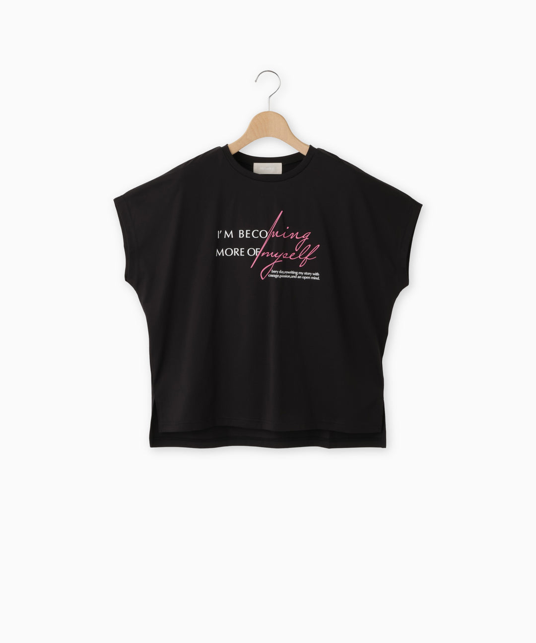 シルケット天竺フレンチスリーブロゴTシャツ