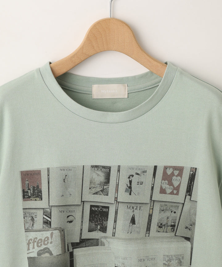 フォトプリントコットンTシャツ