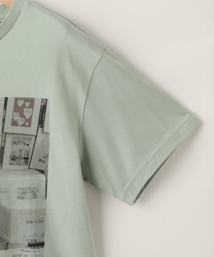 フォトプリントコットンTシャツ