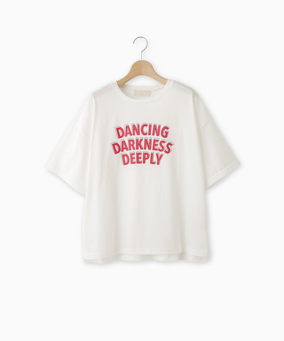 シルケット天竺配色ロゴTシャツ