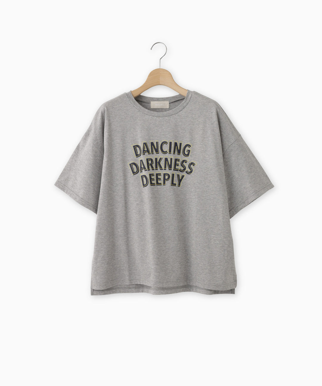 シルケット天竺配色ロゴTシャツ
