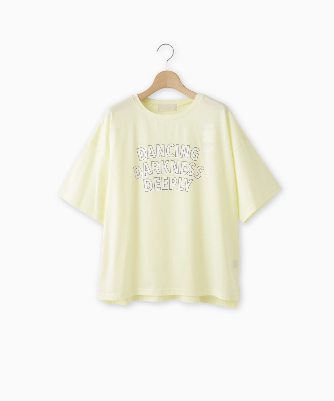 シルケット天竺配色ロゴTシャツ