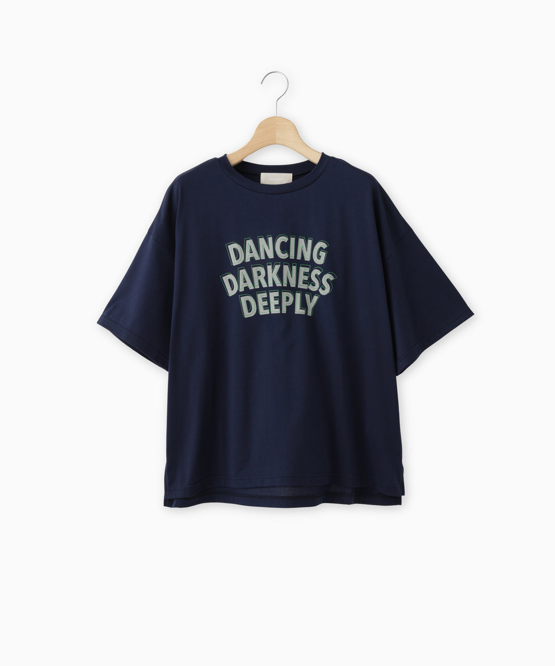 シルケット天竺配色ロゴTシャツ