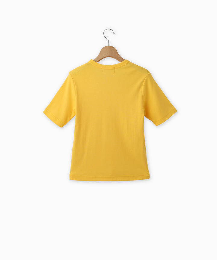 UネックロゴTシャツ