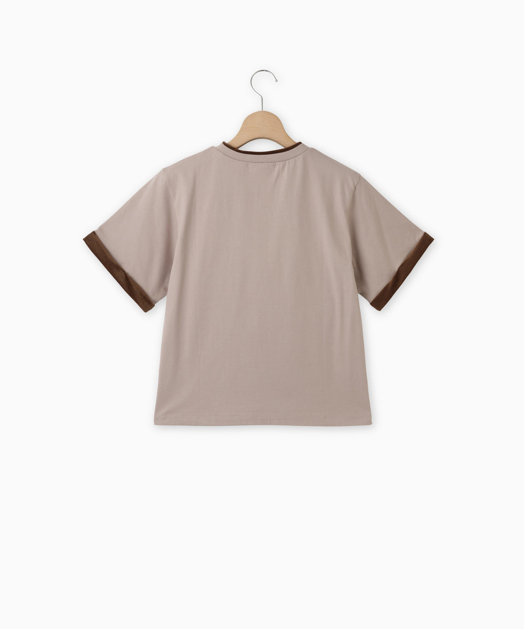 配色ラインデザインTシャツ
