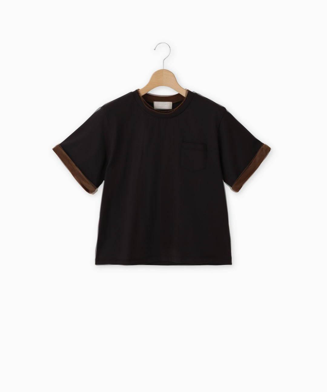 配色ラインデザインTシャツ