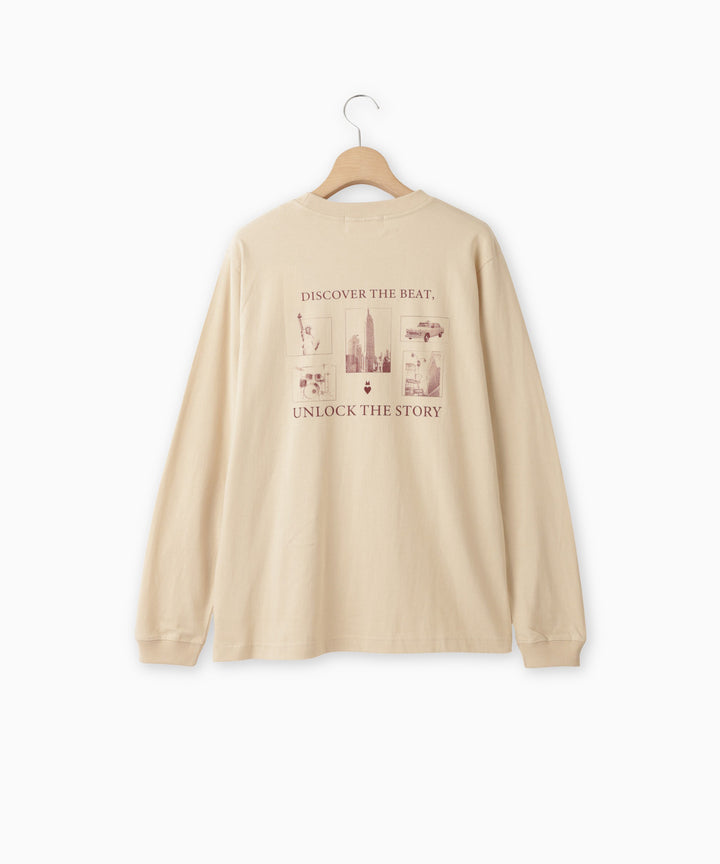 ロゴプリントロングスリーブTシャツ