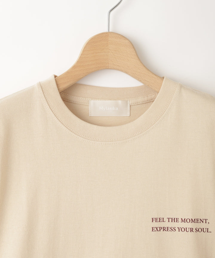 ロゴプリントロングスリーブTシャツ