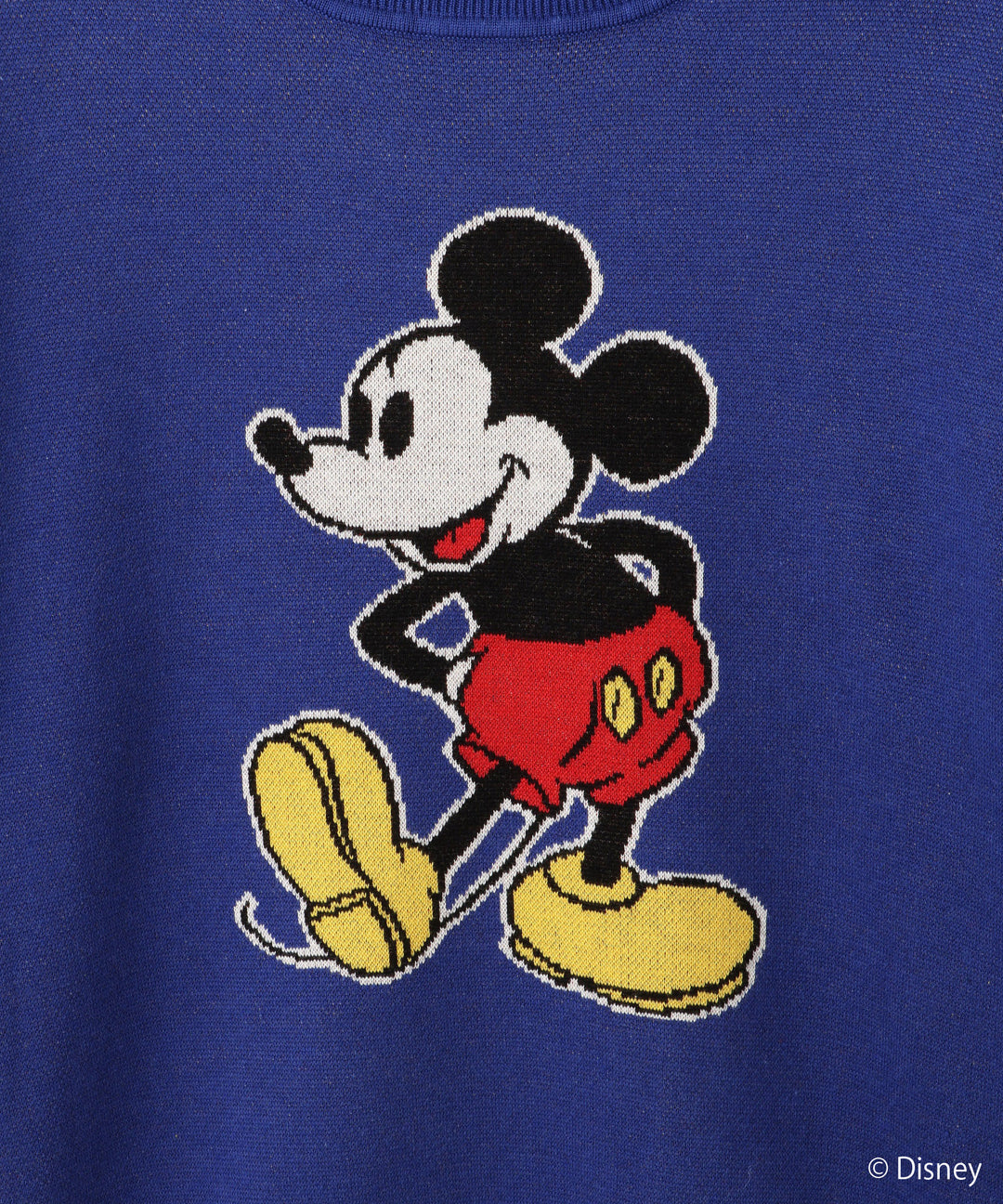 Disney（ディズニー）ミッキーデザインジャガードニット