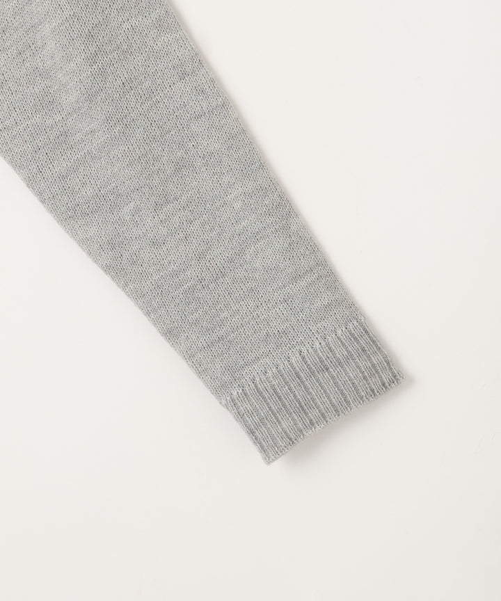 アルパカ混ロゴニット