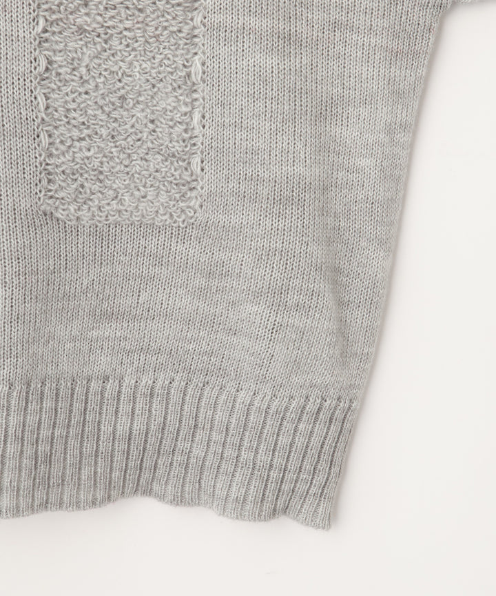 アルパカ混ロゴニット