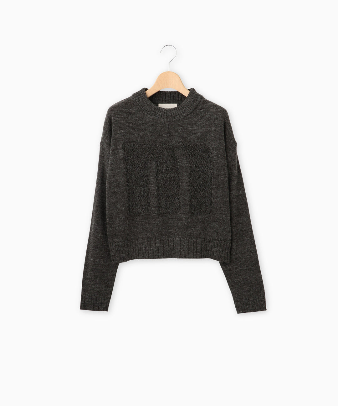 アルパカ混ロゴニット