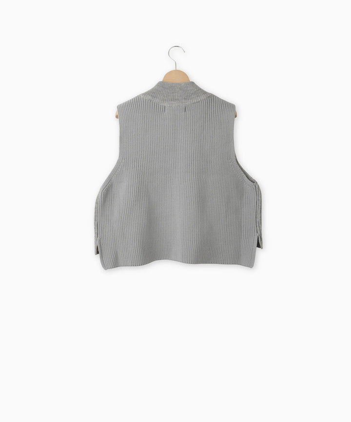 あぜ編みニットジレ