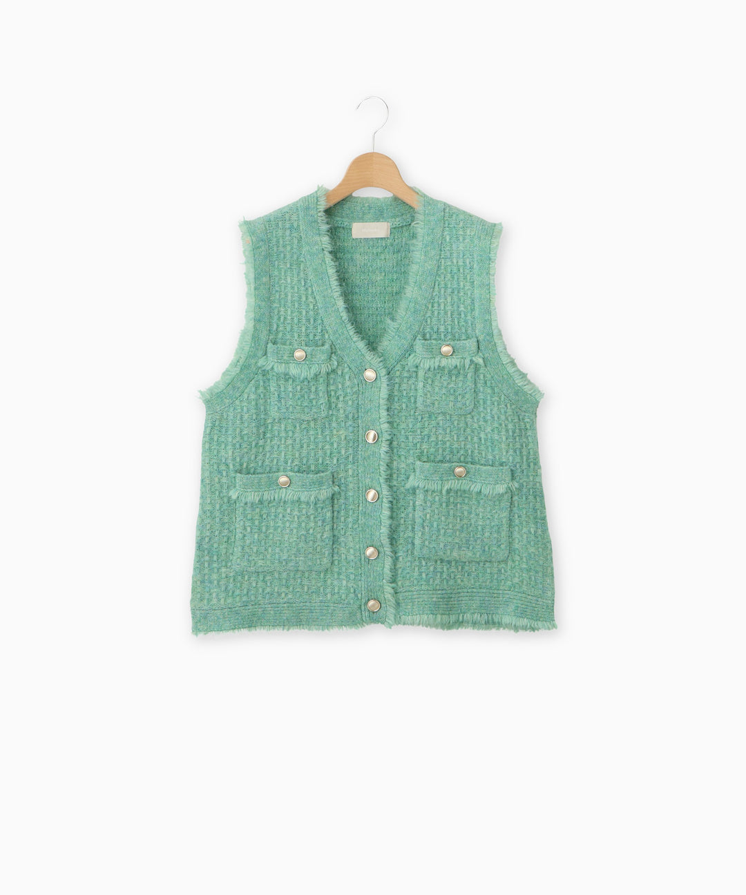 MIXカラーニットジレ