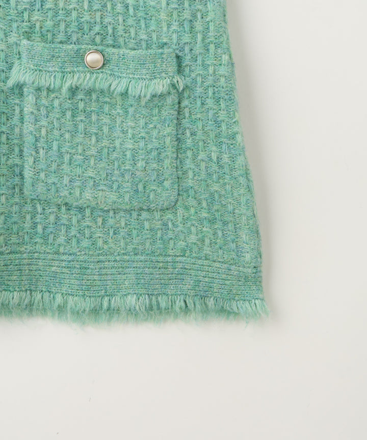 MIXカラーニットジレ