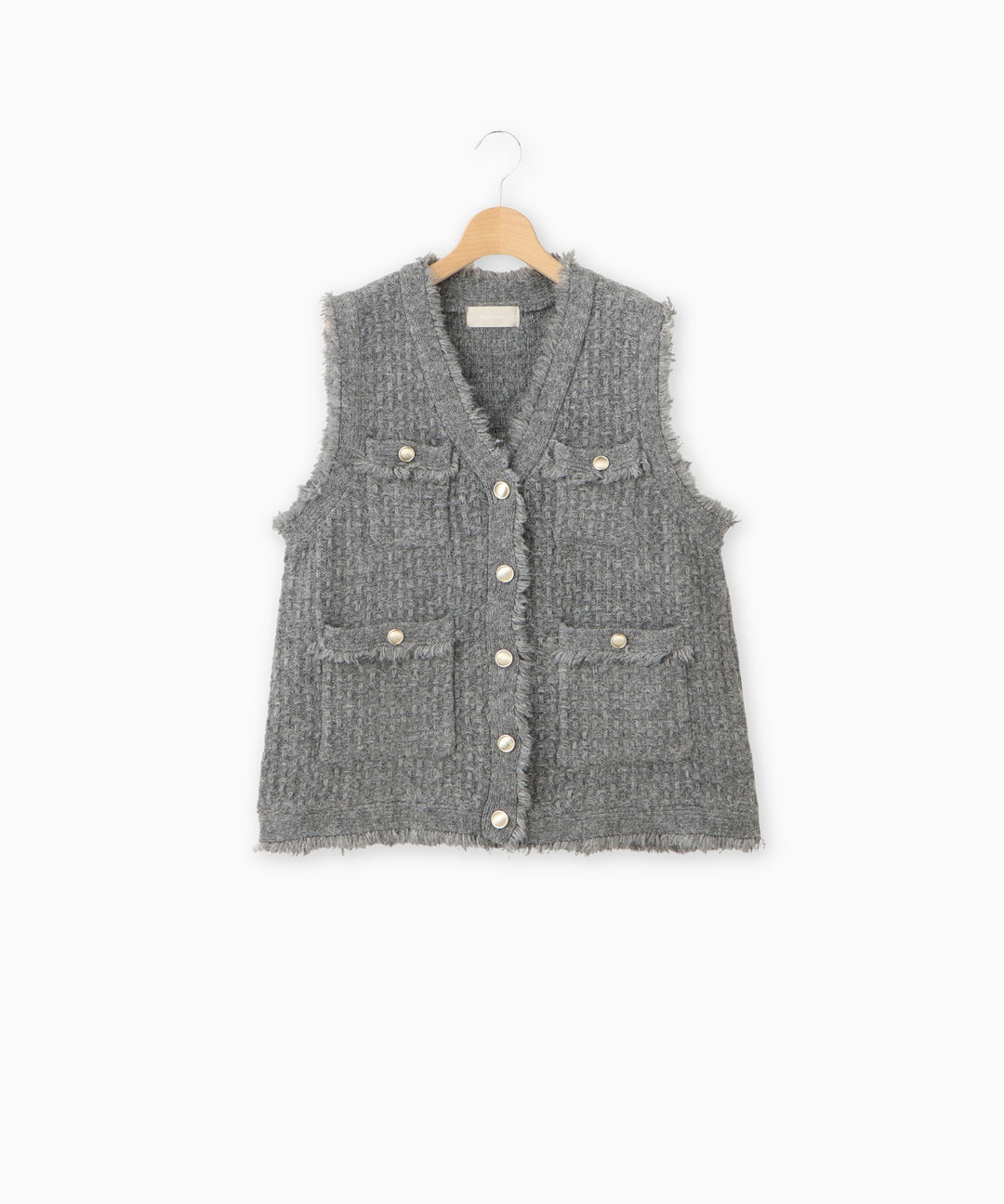 MIXカラーニットジレ