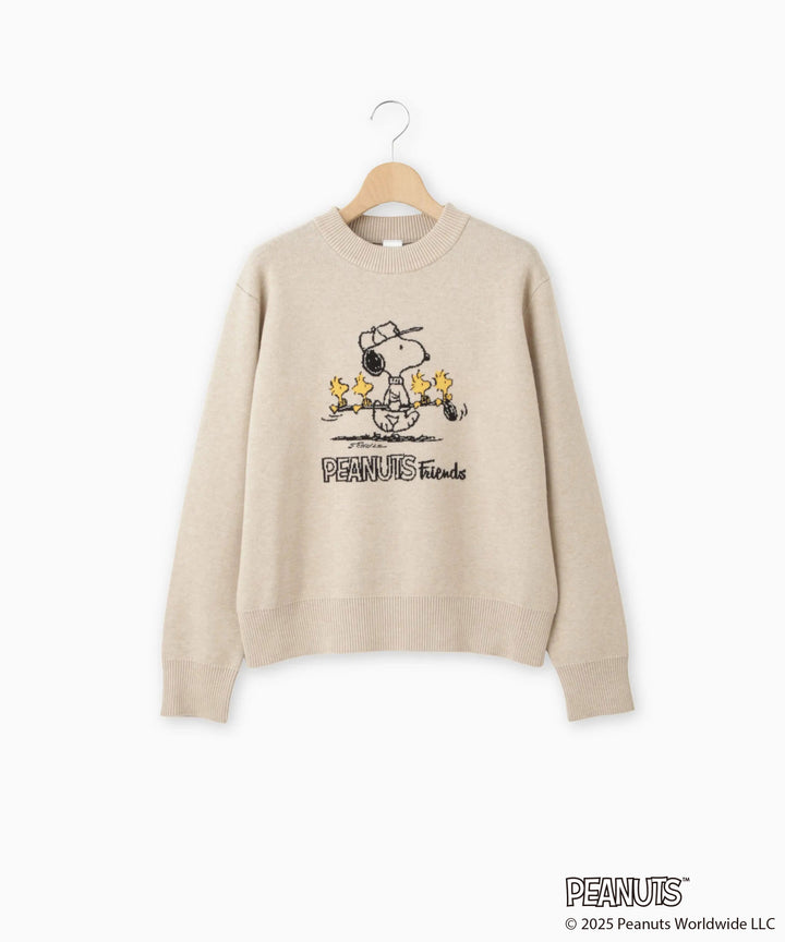 PEANUTS(SNOOPY)コラボジャガードニット