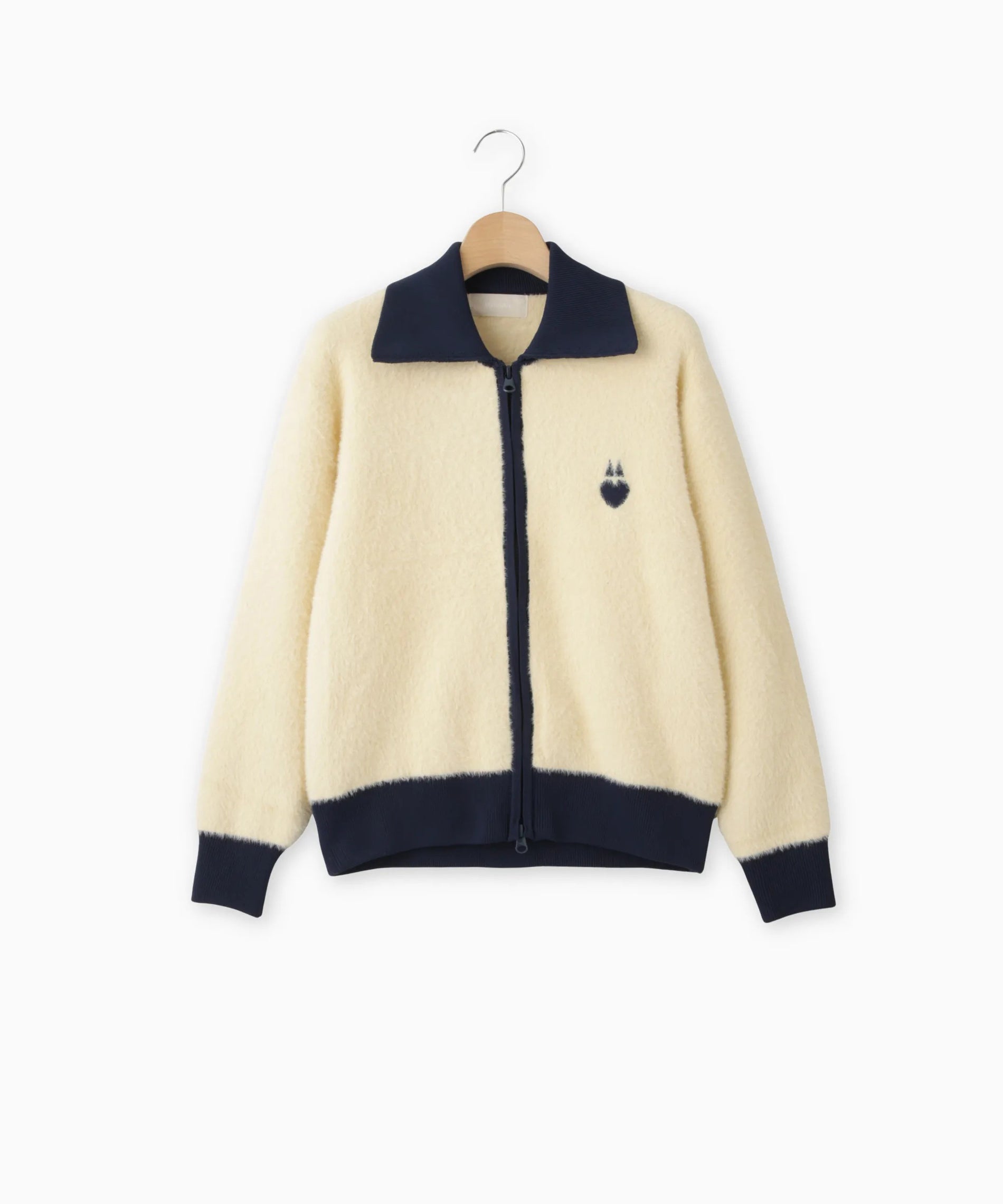 配色デザインニットブルゾン – FACE SANS FARD