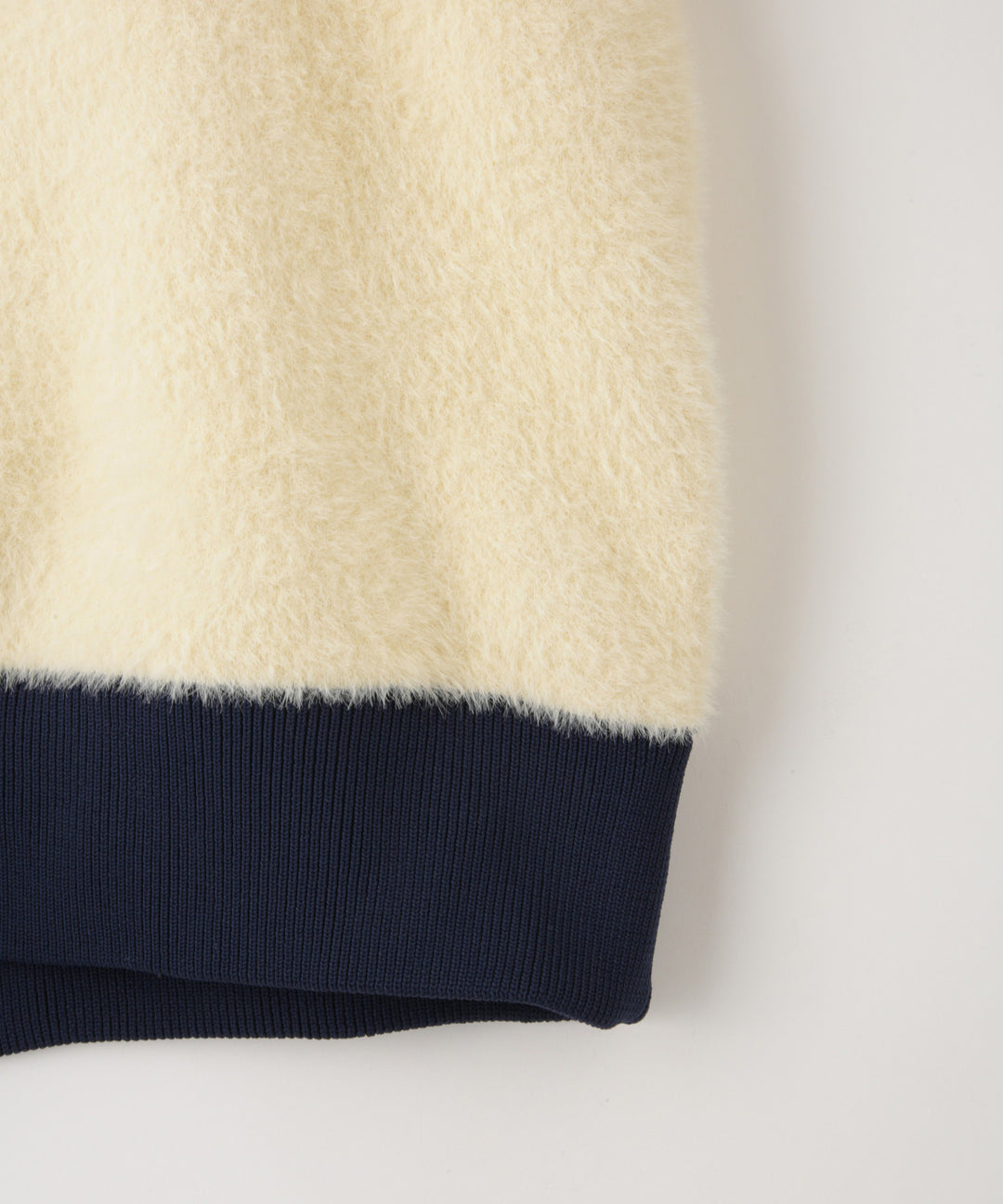 配色デザインニットブルゾン