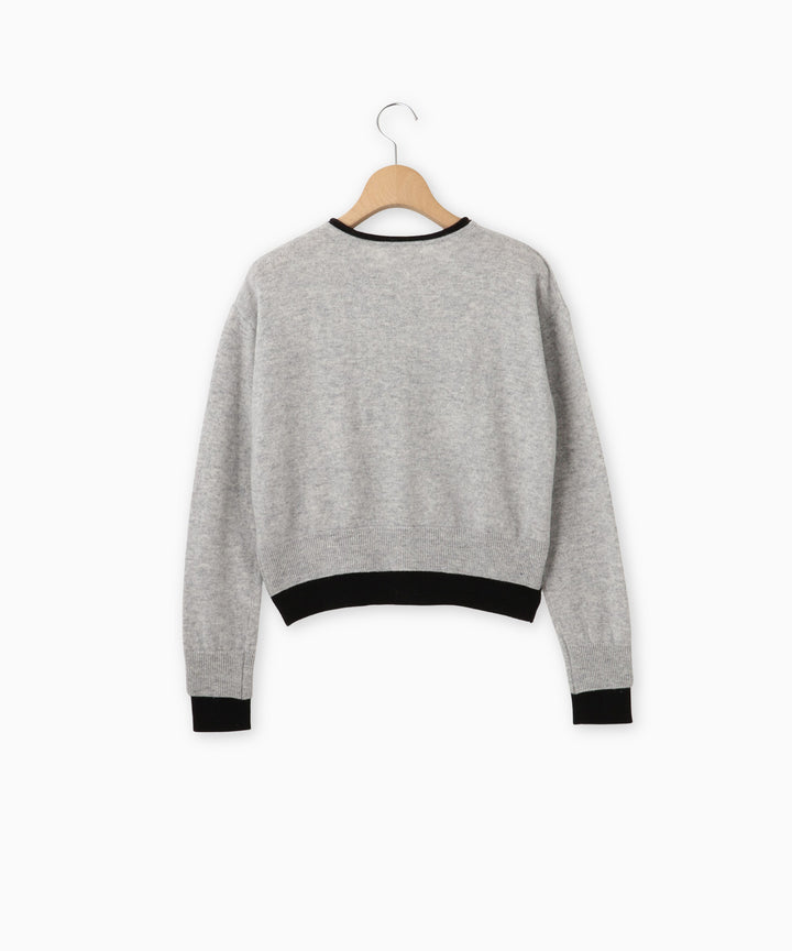 カーディガンレイヤードニット