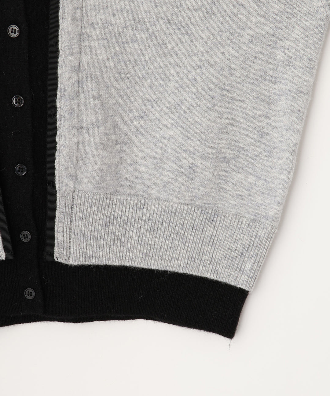 カーディガンレイヤードニット