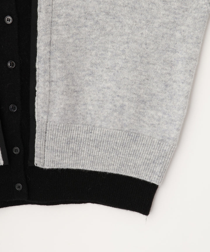 カーディガンレイヤードニット