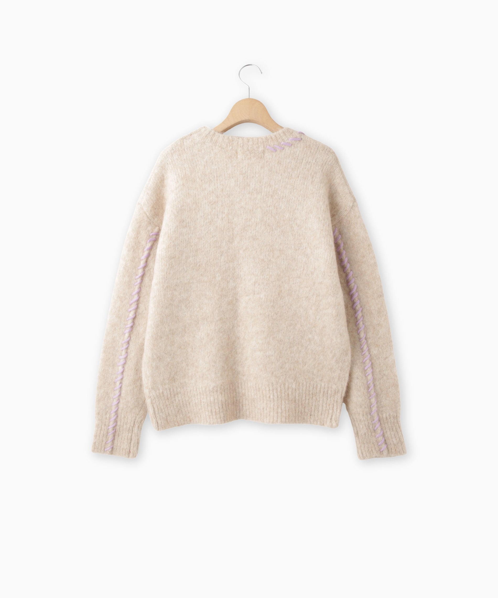 アルパカ混ハンドステッチニット – FACE SANS FARD