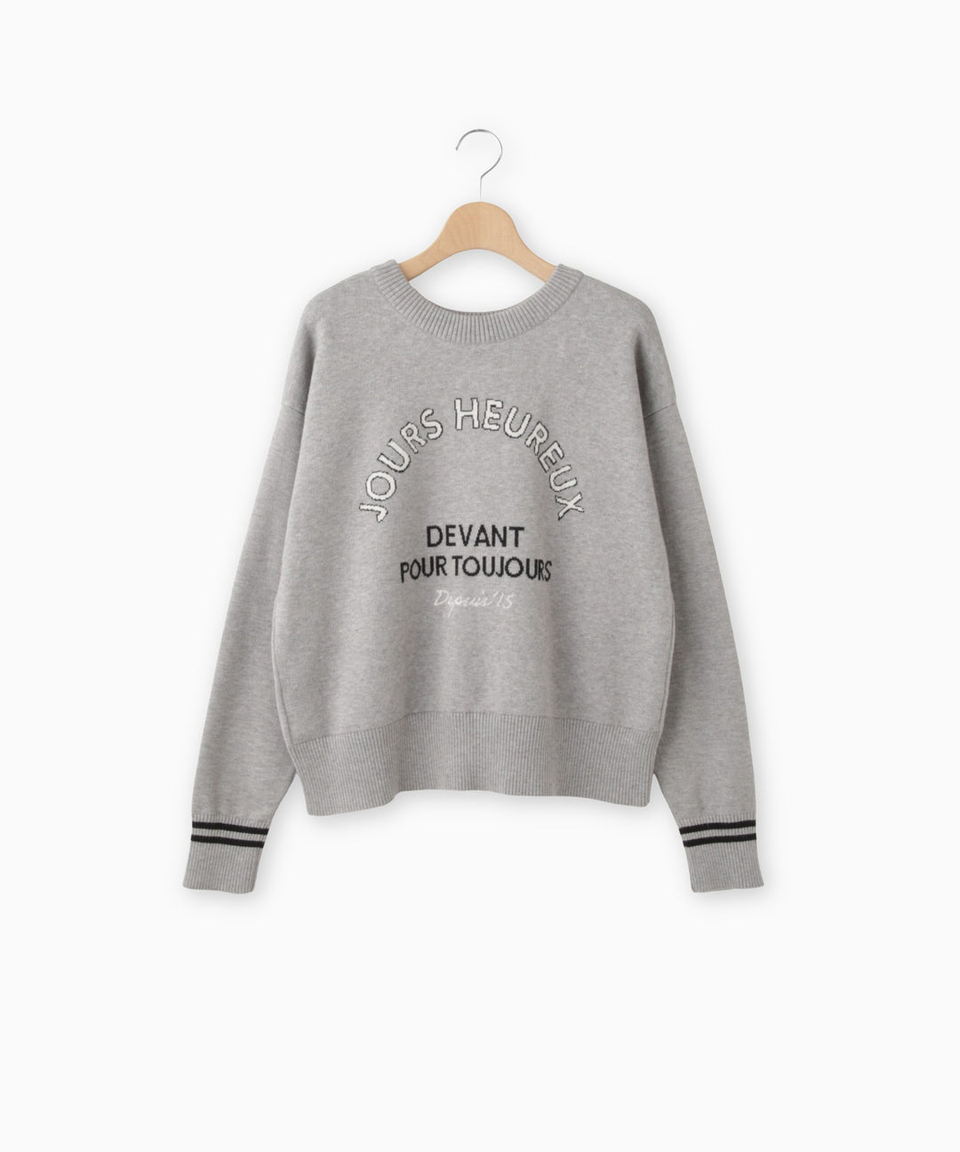 2WAYバックロゴハイゲージニット