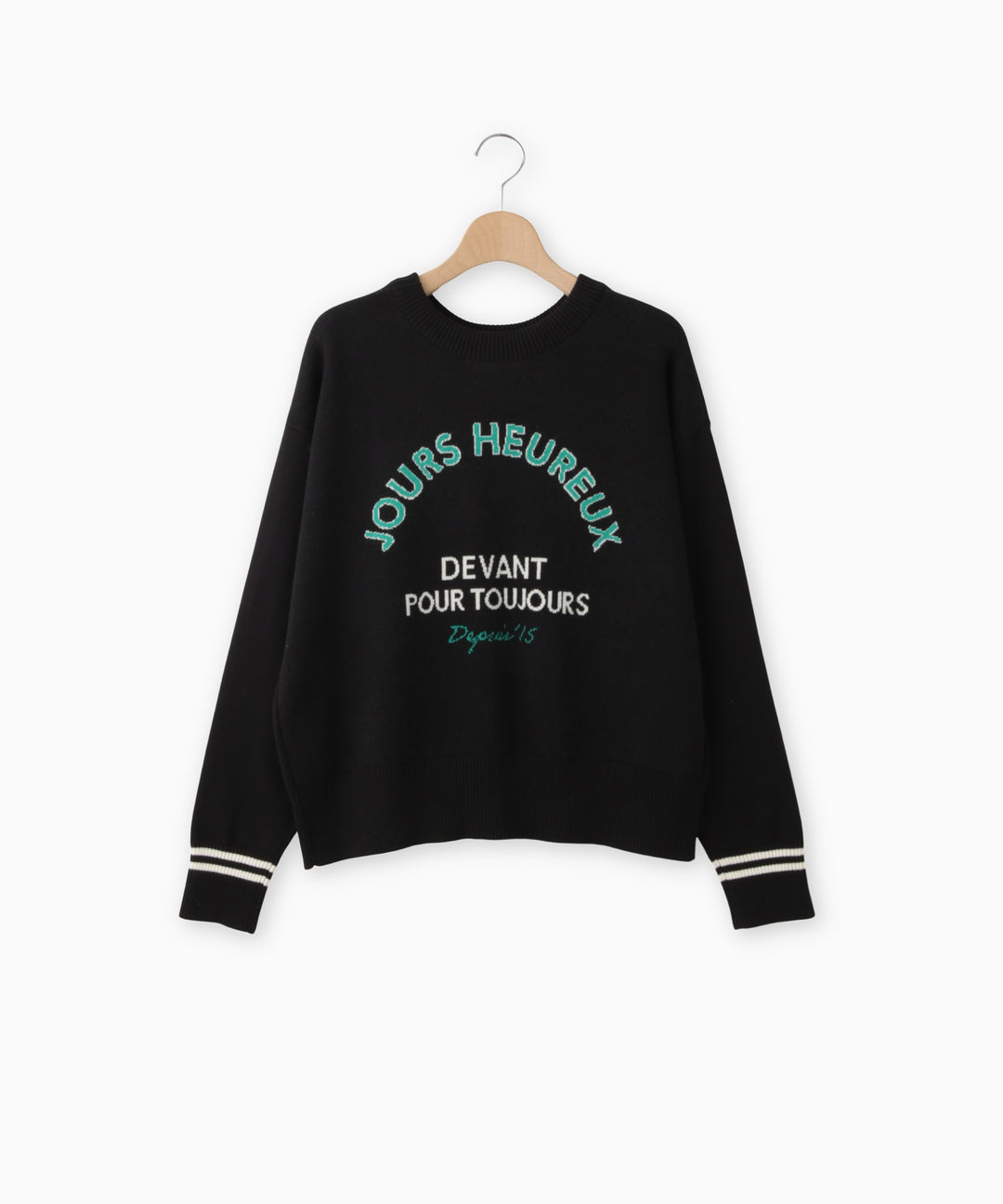 2WAYバックロゴハイゲージニット