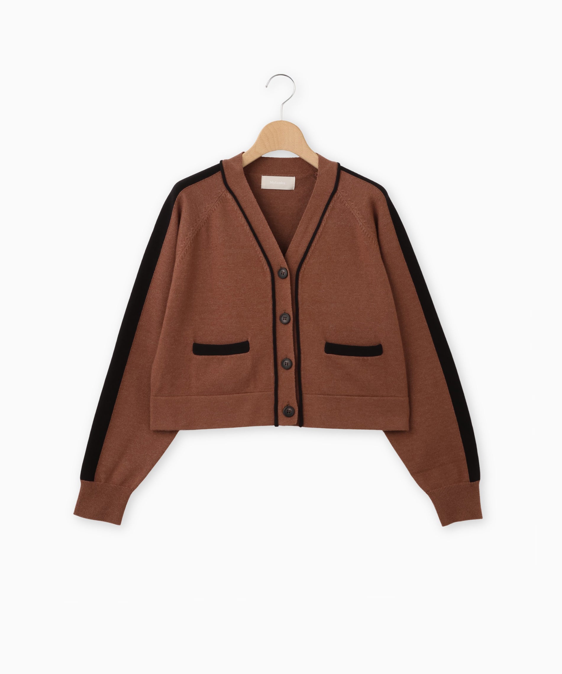 配色ラインVネックカーディガン – FACE SANS FARD