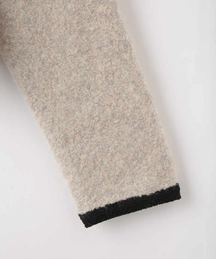 ブークレ配色パイピングカーディガン