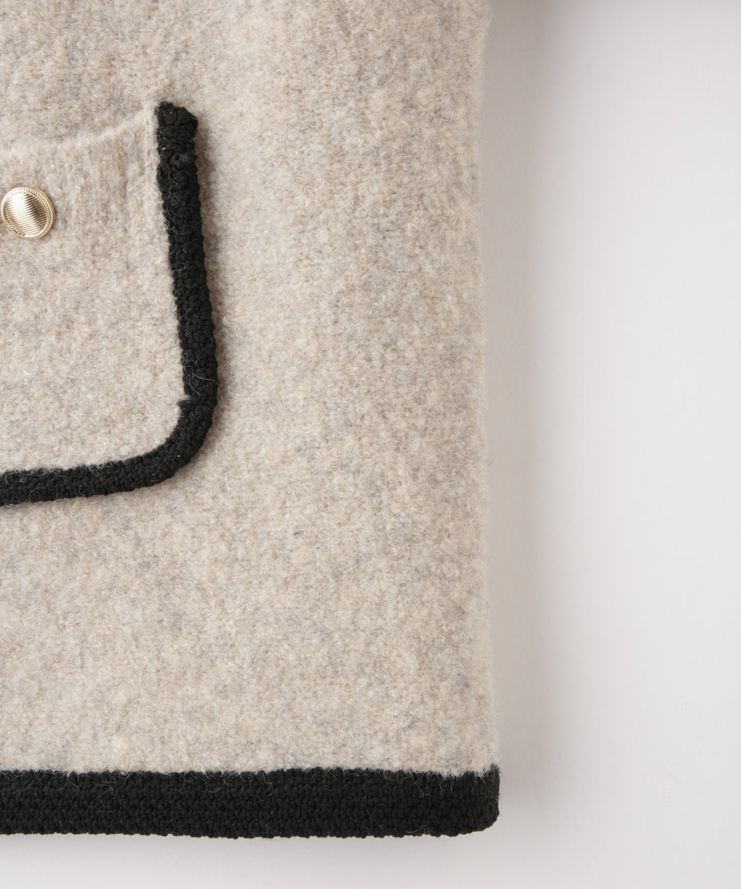 ブークレ配色パイピングカーディガン