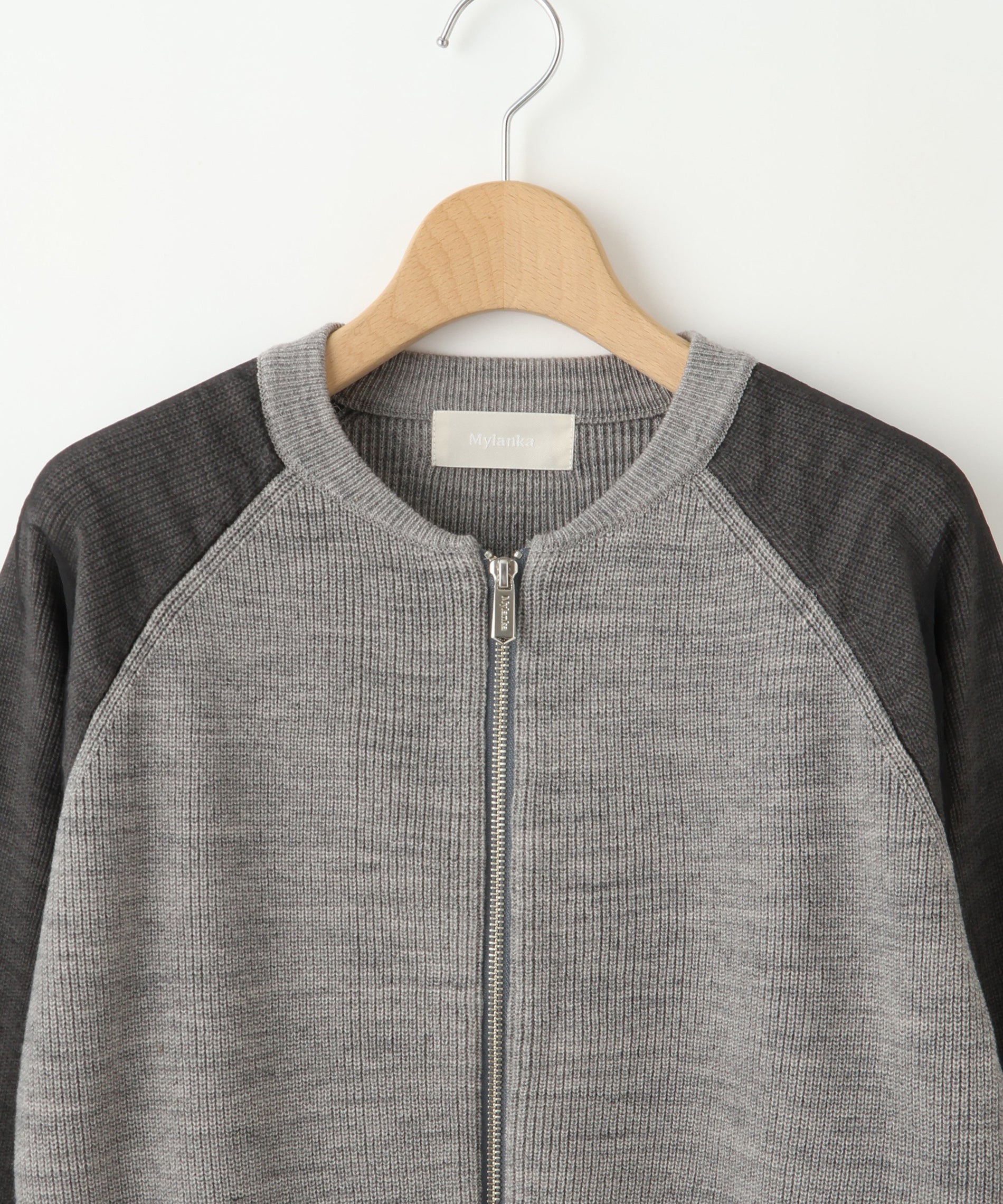 トップス Lan ジップデザインニットトップス – FACE SANS FARD