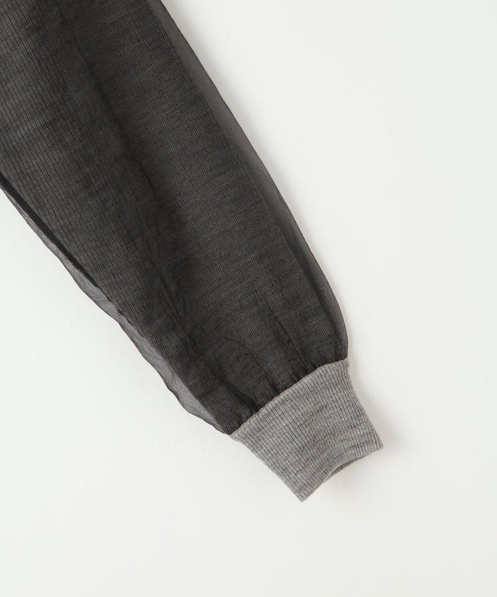 ジップデザインニットトップス