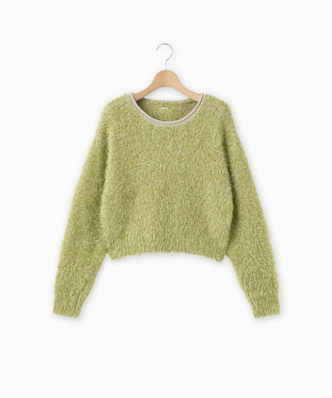 フェザーヤーンバックリボンニット