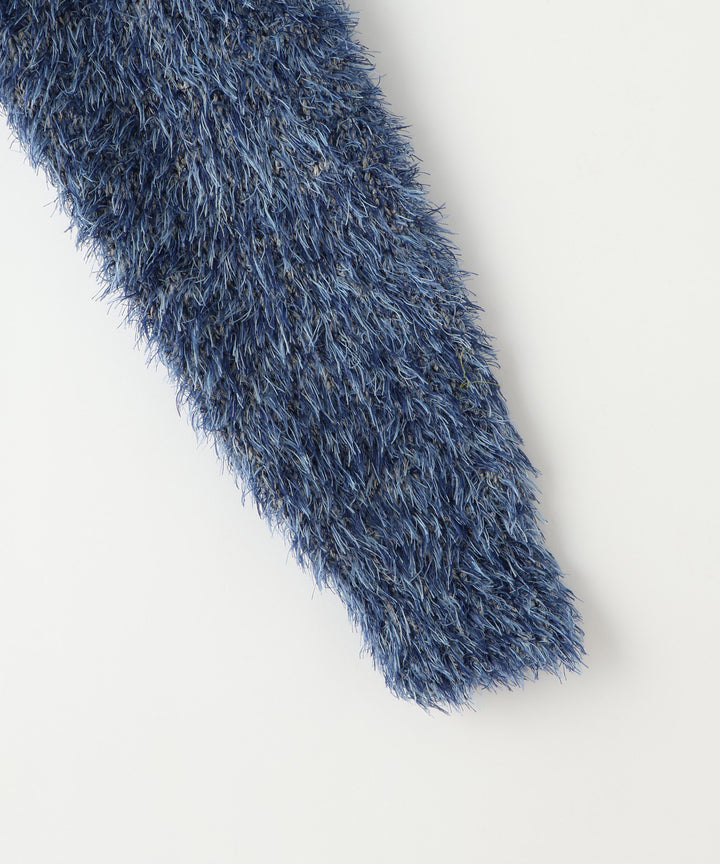 フェザーヤーンバックリボンニット