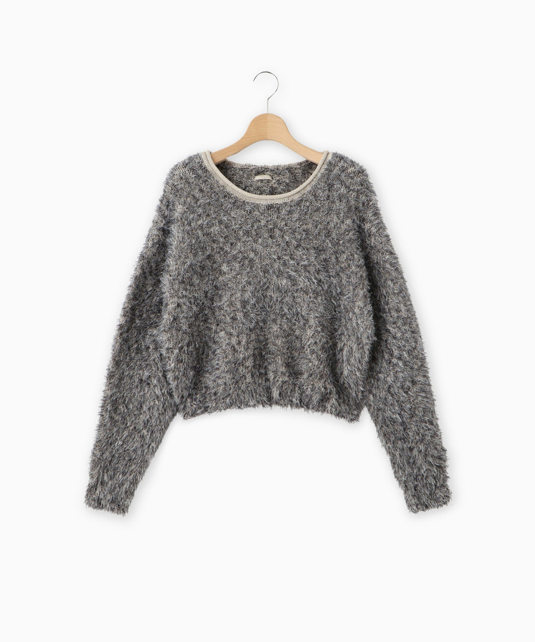 フェザーヤーンバックリボンニット