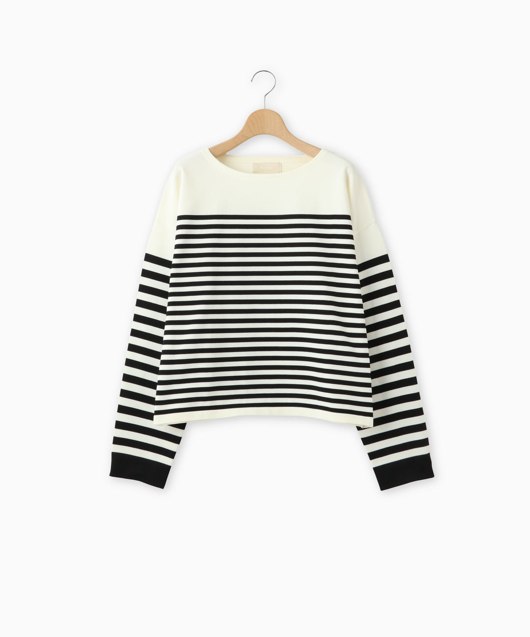 クルーネックボーダートップス