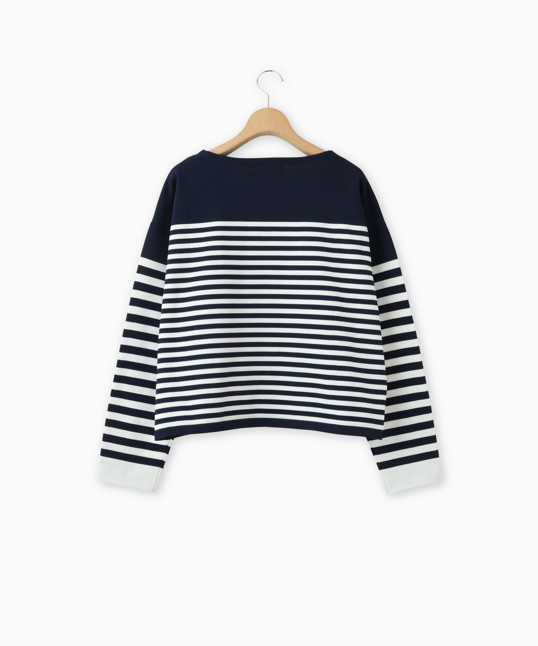 クルーネックボーダートップス