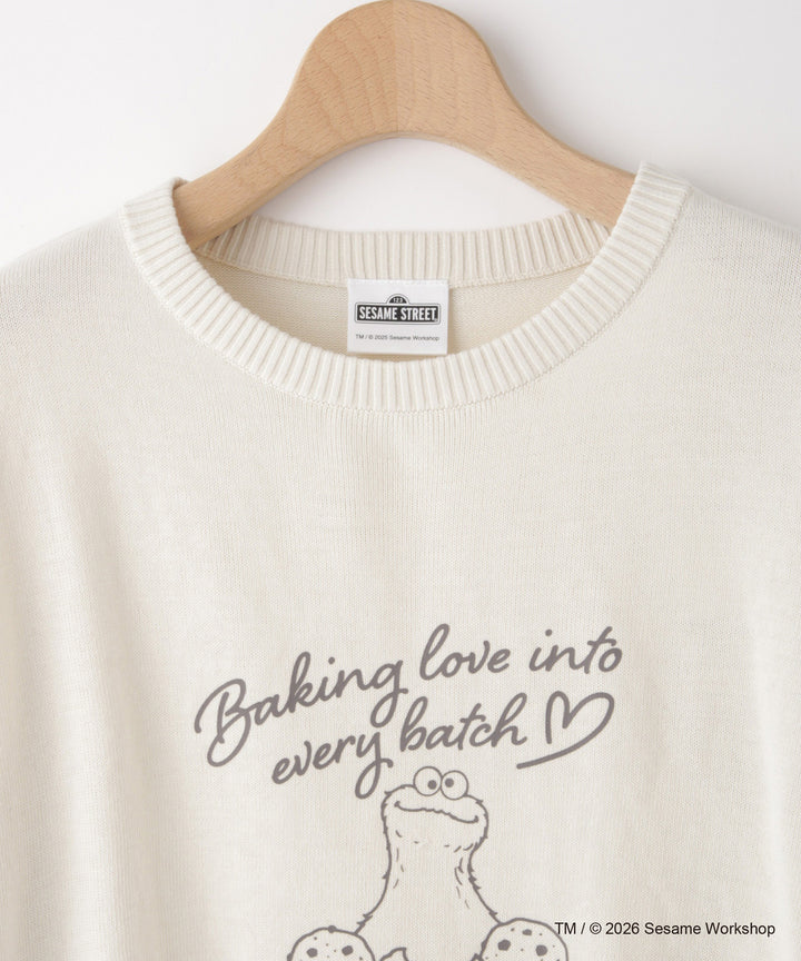 SESAME STREET（セサミストリート）クッキーモンスターデザインニット
