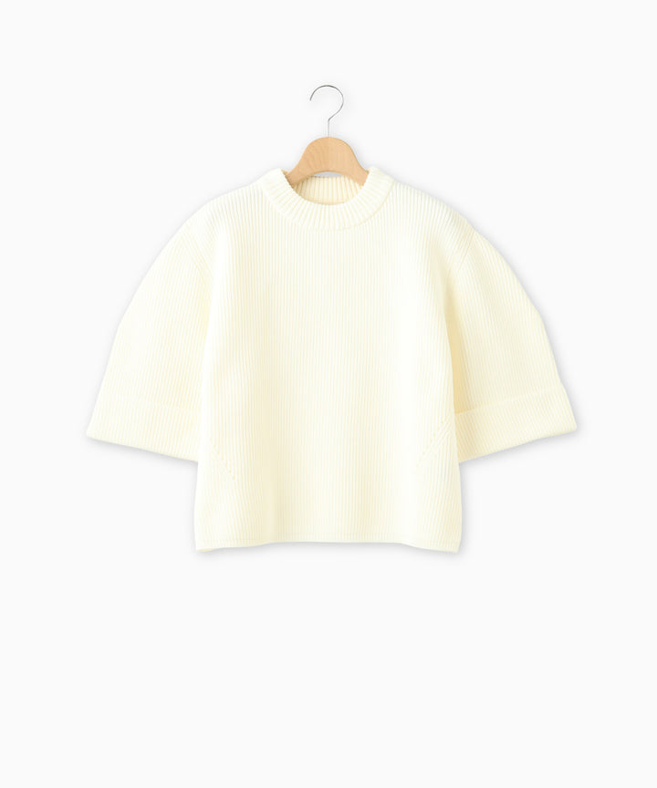 ハーフスリーブニットトップス