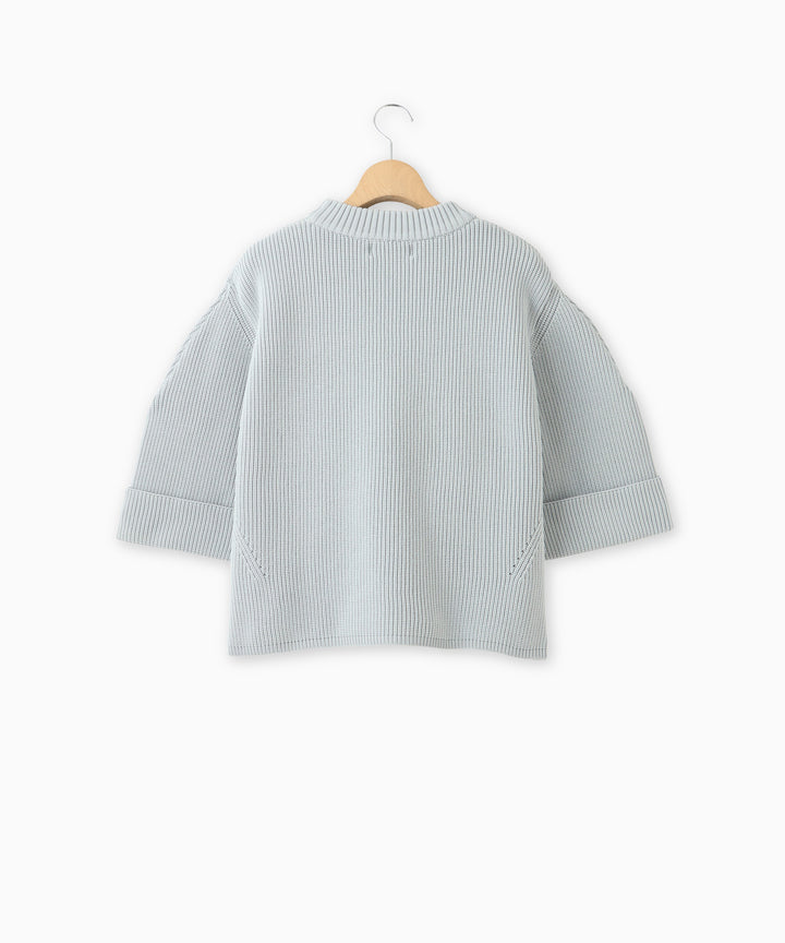 ハーフスリーブニットトップス