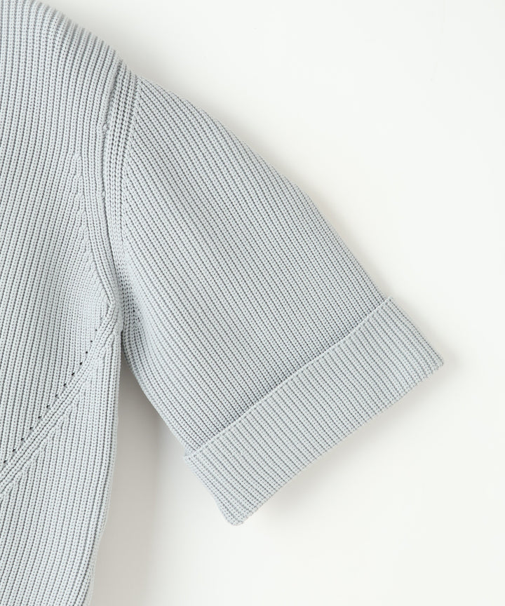 ハーフスリーブニットトップス