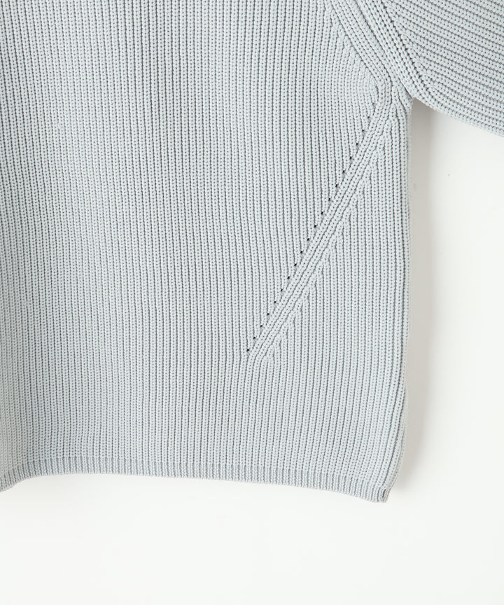 ハーフスリーブニットトップス