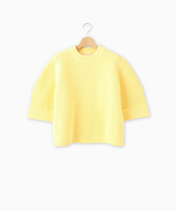 ハーフスリーブニットトップス