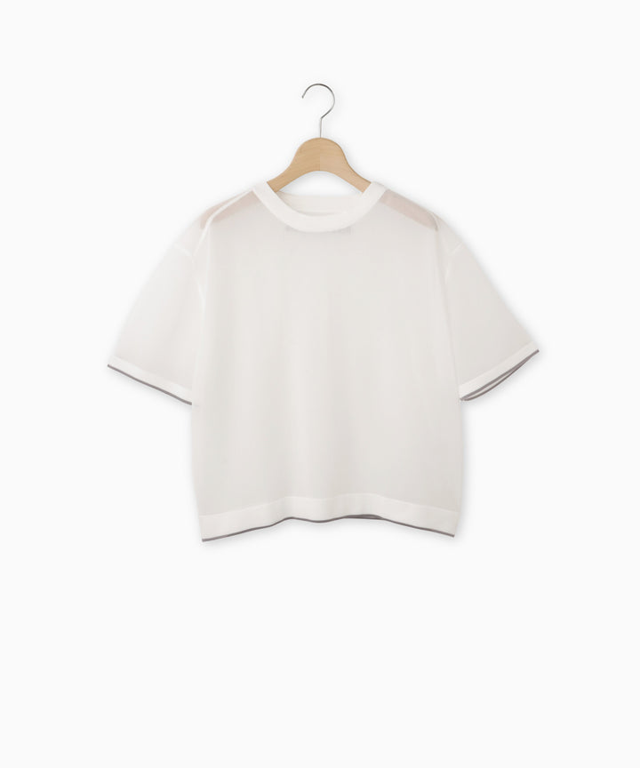 チェーンステッチニットTシャツ