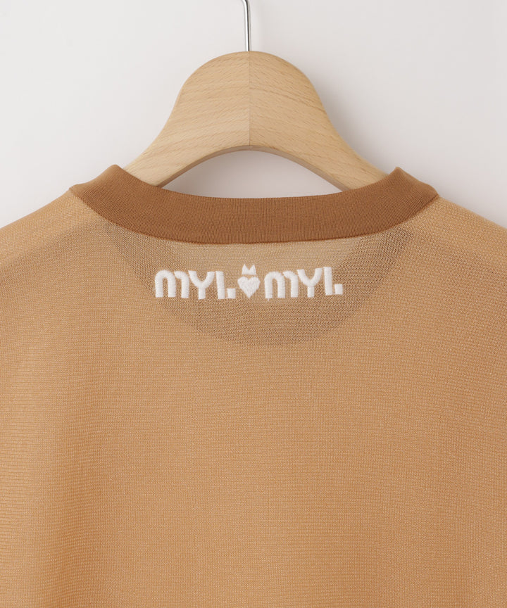 チェーンステッチニットTシャツ