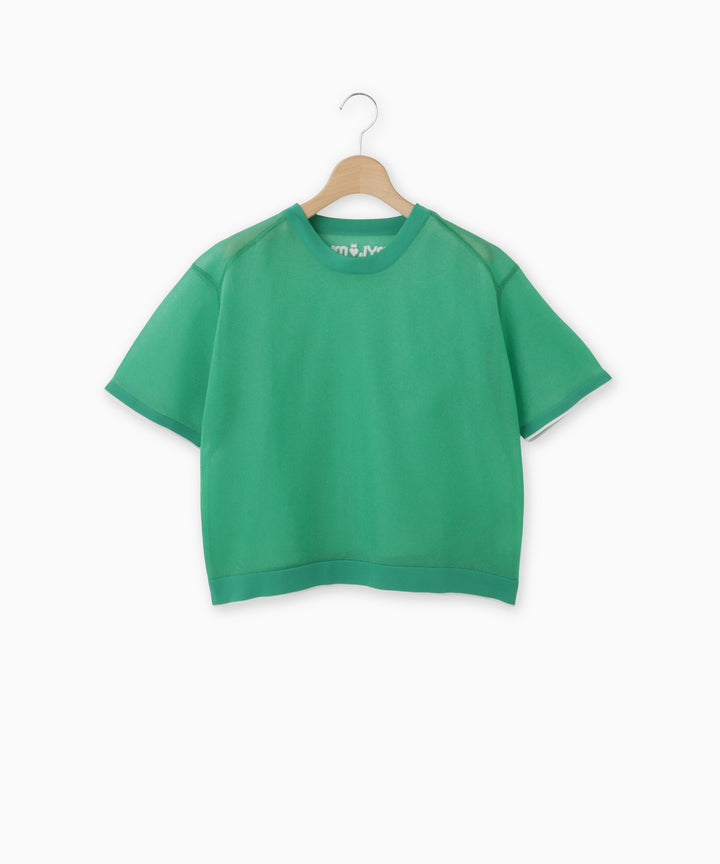 チェーンステッチニットTシャツ